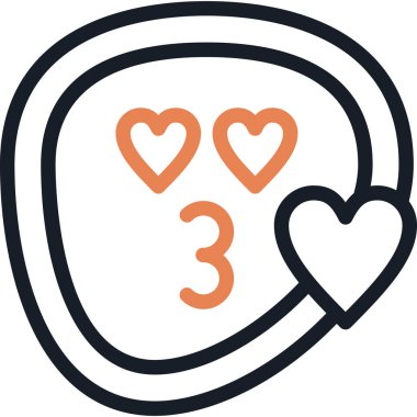 Öp Yüz Satırı Simgesi, Basit Tasarımlı Vektör Resimleri