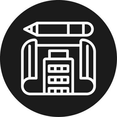 Mavi Yazdırma Çizgisi Çemberi BG Simgesi, Basit Tasarımlı Vektör Resimleri