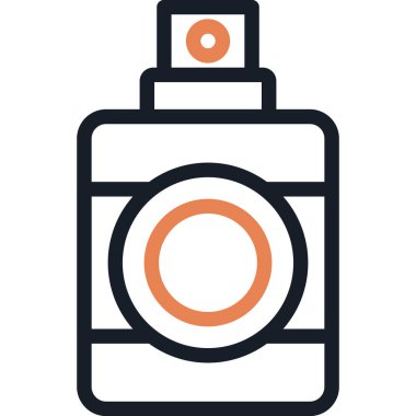 Traş Koleksiyonu Şişe Çizgisi Simgesi, Basit Tasarımlı Vektör İllüstrasyonu