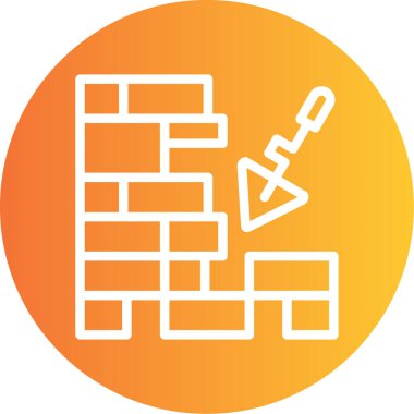 Kuruluş Çizgisi Gradyan Çemberi Simgesi, Basit Tasarımlı Vektör Resimleri