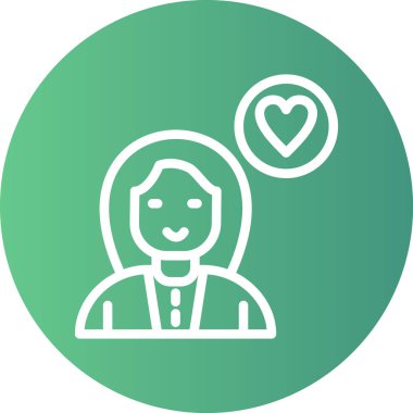 Öğretmen Takdir Çizgisi Gradyan Çemberi Simgesi, Basit Tasarımlı Vektör Resimleri