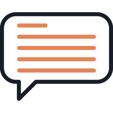 Metin Satırı Bitiş Simgesi, Basit Tasarımlı Vektör İllüstrasyonu