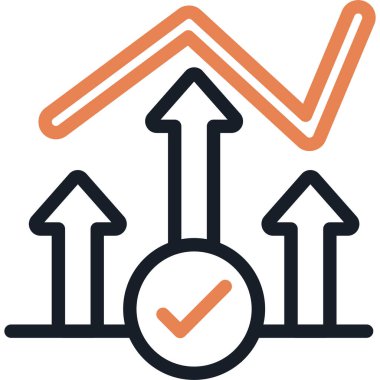 Satışlar Hava Durumu Satışları Simgesi, Basit Tasarımlı Vektör İllüstrasyonu