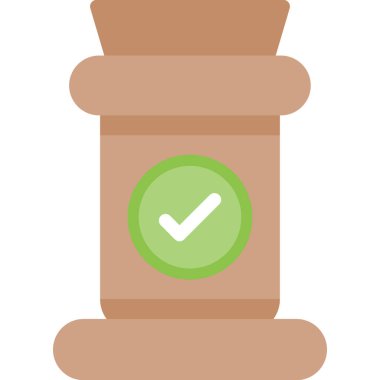 Ürün Fırlatma Planı Düz Simge, Basit Tasarımlı Vektör İllüstrasyonu