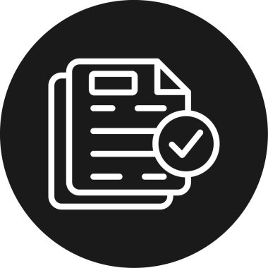 Lojistik Uyum Çizgisi Çemberi BG Simgesi, Basit Tasarımlı Vektör Resimleri