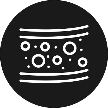 Dolaşım Sistemi Çizgisi Çemberi BG Simgesi, Basit Tasarımlı Vektör Resimleri