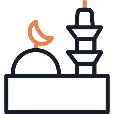 Medina Satır Simgesi, Basit Tasarımlı Vektör İllüstrasyonu