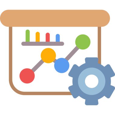 Pazarlama Kampanyası Analy Düz Simgesi, Basit Tasarımlı Vektör Resimleri