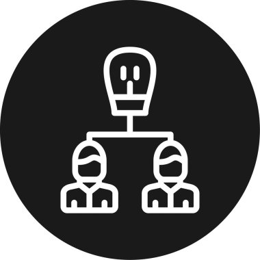 Koçluk Planı BG Simgesi Çemberi, Basit Tasarımlı Vektör Resimleri