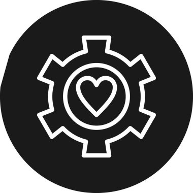 Yönetici Satırı Çemberi BG Simgesi, Basit Tasarımlı Vektör Resimleri