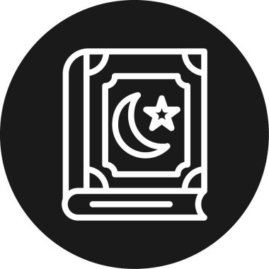 Kuran Satır Çemberi BG Simgesi, Basit Tasarımlı Vektör Resimleri