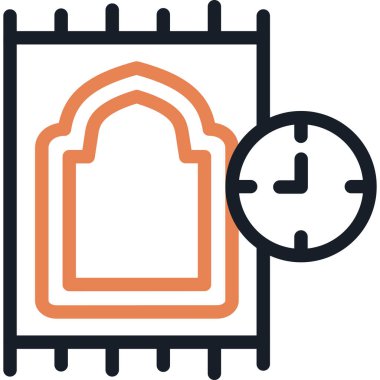 İbadet Zamanı Simgesi, Basit Tasarımlı Vektör Resimleri