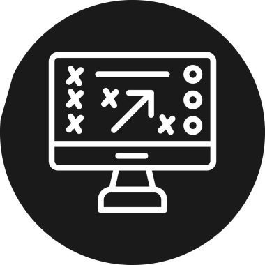 SEO STRATEGY Hat Çemberi BG Simgesi, Basit Tasarımlı Vektör Resimleri