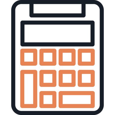 Hesap Çizgisi Simgesi, Basit Tasarımlı Vektör Resimleri