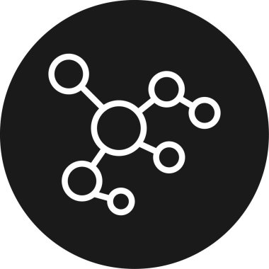 Hücre Yapısı Çemberi BG Simgesi, Basit Tasarımlı Vektör Resimleri