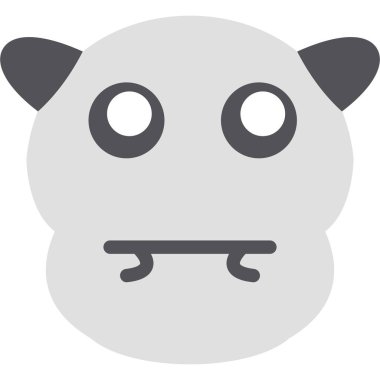 Hippo Düz Simgesi, Basit Tasarımlı Vektör Resimleri