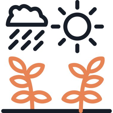 Kırpılmış Alan Çizgisi Simgesi, Basit Tasarımlı Vektör Resimleri