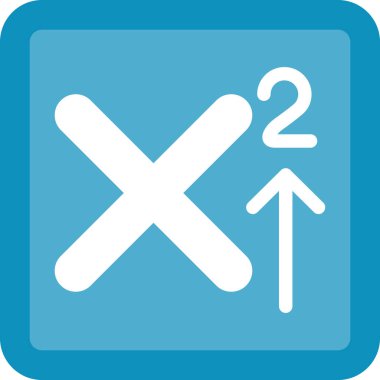 Metin Üstsimgesi Düz Simge, Basit Tasarımlı Vektör İllüstrasyonu