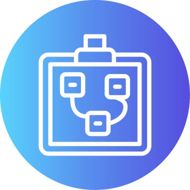 Araştırmacı Gazetecilik Çizgisi Gradyan Çember Simgesi, Basit Tasarımlı Vektör Resimleri