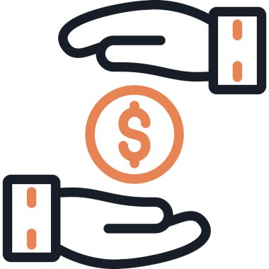 Yolsuzluk İndeks Satırı Simge Ögesi, Basit Tasarımlı Vektör İllüstrasyonu