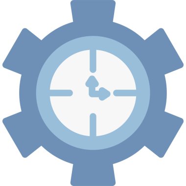 Zaman Verimliliği Düz Simgesi, Basit Tasarımlı Vektör Resimleri