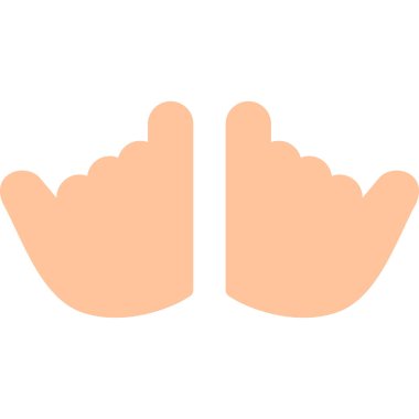 Arkadaşlık Sözü Düz Simgesi, Basit Tasarımlı Vektör İllüzyonu