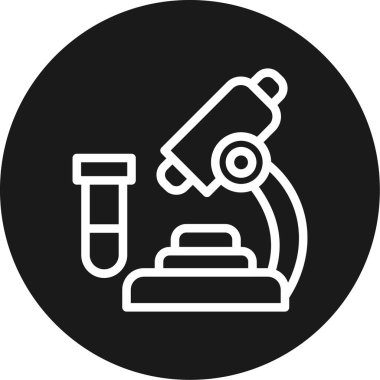 Patoloji Çizgisi Çemberi BG Simgesi, Basit Tasarımlı Vektör Resimleri