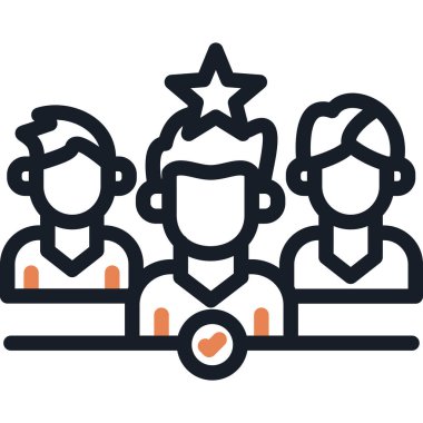 Takım Sorumluluk Satırı Simgesi, Basit Tasarımlı Vektör Resimleri