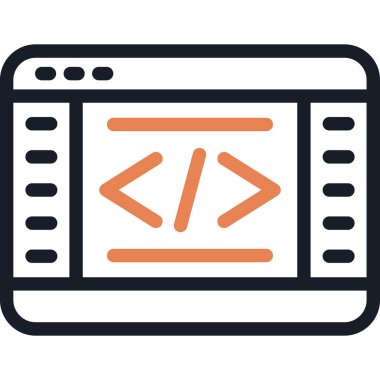 Metin Düzenleyici Satırı Basit Tasarımlı Vektör İllüstrasyonu