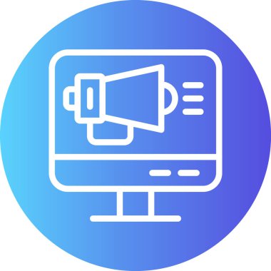 Ortam Olay Çizgisi Gradyan Çemberi Simgesi, Basit Tasarımlı Vektör Resimleri