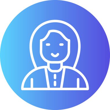 Öğretmen Satırı Gradyan Çemberi Simgesi, Basit Tasarımlı Vektör Resimleri