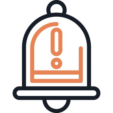 Bildirim Önceliği Satırı Simgesi, Basit Tasarımlı Vektör İllüstrasyonu