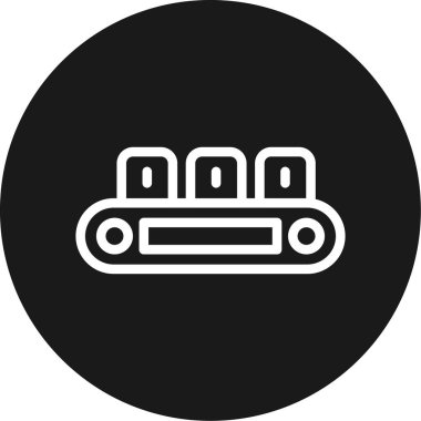 Satır Çemberi BG Simgesi, Basit Tasarımlı Vektör Resimleri Üretiliyor