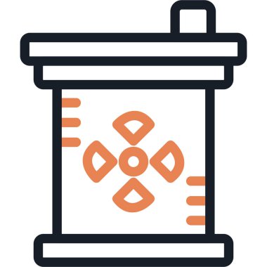 Nükleer Atık Çizgisi Basit Tasarımlı Vektör ResmiComment