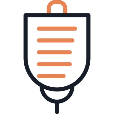 Kan Damlatma Çizgisi Simgesi, Basit Tasarımlı Vektör Resimleri