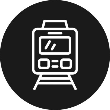 Yük Treni Çemberi BG Simgesi, Basit Tasarımlı Vektör Resimleri