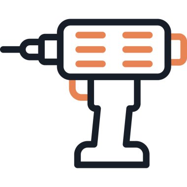 Güç Sondaj Çizgisi Simgesi, Basit Tasarımlı Vektör Resimleri