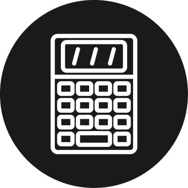 Hesap Çizgisi Çemberi BG Simgesi, Basit Tasarımlı Vektör Resimleri