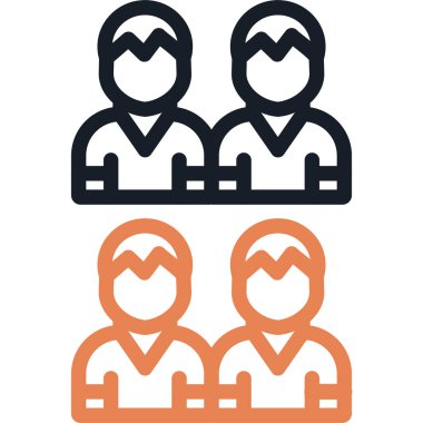 Vatandaşlık Hakları Çizgisi Simgesi, Basit Tasarımlı Vektör Resimleri