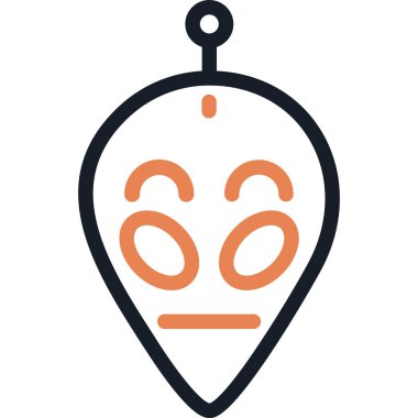 Uzaylı Satırı Simgesi, Basit Tasarımlı Vektör Resimleri