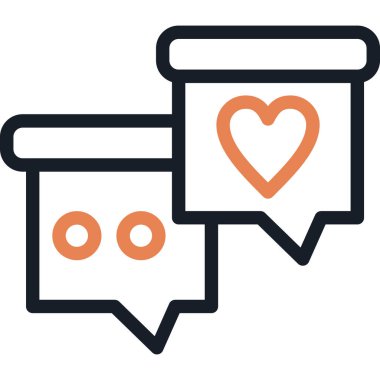 Sosyal Medya Bağlantı Satırı Basit Tasarımlı Vektör ResmiComment