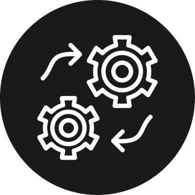 Yönetim Satırı Çemberi BG Simgesi, Vektör Resmini Basit Tasarım ile Değiştir