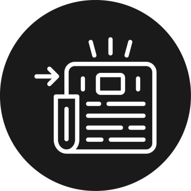 Başlık Satırı Çemberi BG Simgesi, Basit Tasarımlı Vektör Resimleri