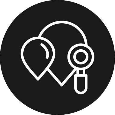 Kolesterol Test Çizgisi Çemberi BG Simgesi, Basit Tasarımlı Vektör Resimleri