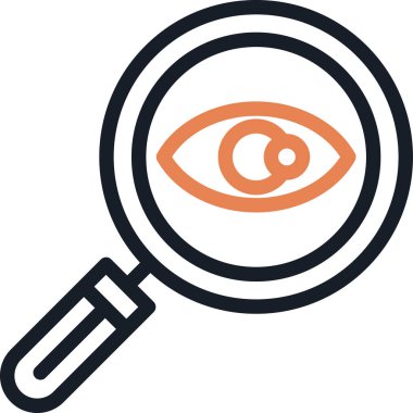 Gözlem Çizgisi Simgesi, Basit Tasarımlı Vektör Resimleri