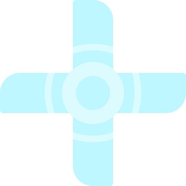 Yatak odası Düz Simgesi, Basit Tasarımlı Vektör İllüzyonu