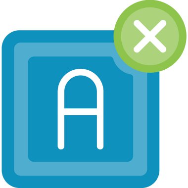 Metin Sil Düz Simge, Basit Tasarımlı Vektör Resimleri