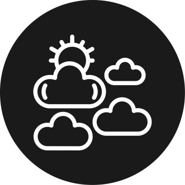 Fajr Satırı Çemberi BG Simgesi, Basit Tasarımlı Vektör Resimleri