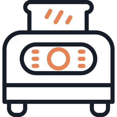 Ekmek Makinesi Satırı Bitiş Simgesi, Basit Tasarımlı Vektör Resimleri