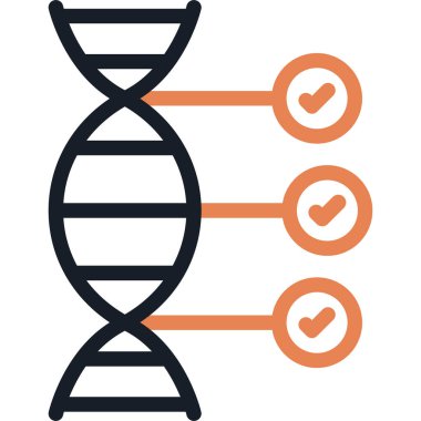 Genetik Çözüm Satırı Basit Tasarımlı Vektör ResimleriComment